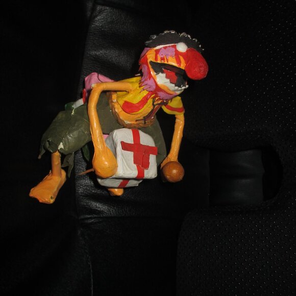 Vintage Rare Muppets Monster Animal Paper Mache Christmas Ornament 1978 Henson - Picture 2 of 8